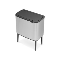 BRABANTIA - BO FPP MATT STEEL DOKUNMATİK ÇÖP KUTUSU 11+23L (1)