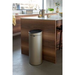 BRABANTIA - CHAMPAGNE NEW DOKUNMATİK ÇÖP KUTUSU 30L (1)