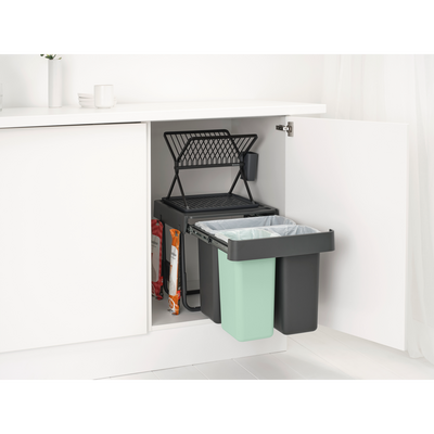 DARK GREY SORT&GO BUILT–IN BIN ÇÖP KUTUSU 10+10+20L