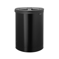 BRABANTIA - MATT BLACK İKİ BÖLMELİ ÇAMAŞIR SEPETİ 55L