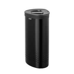 BRABANTIA - MATT BLACK İKİ BÖLMELİ ÇAMAŞIR SEPETİ 55L (1)