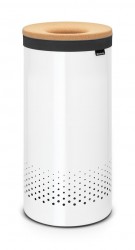 BRABANTIA - WHITE PASLANMAZ ÇELİK ÇAMAŞIR SEPETİ 35L